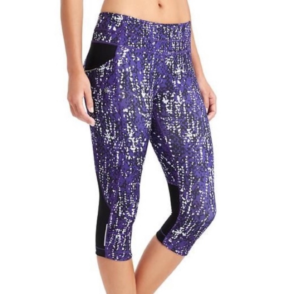 Athleta Pepple Be Free Knicker Copped Leggings XS